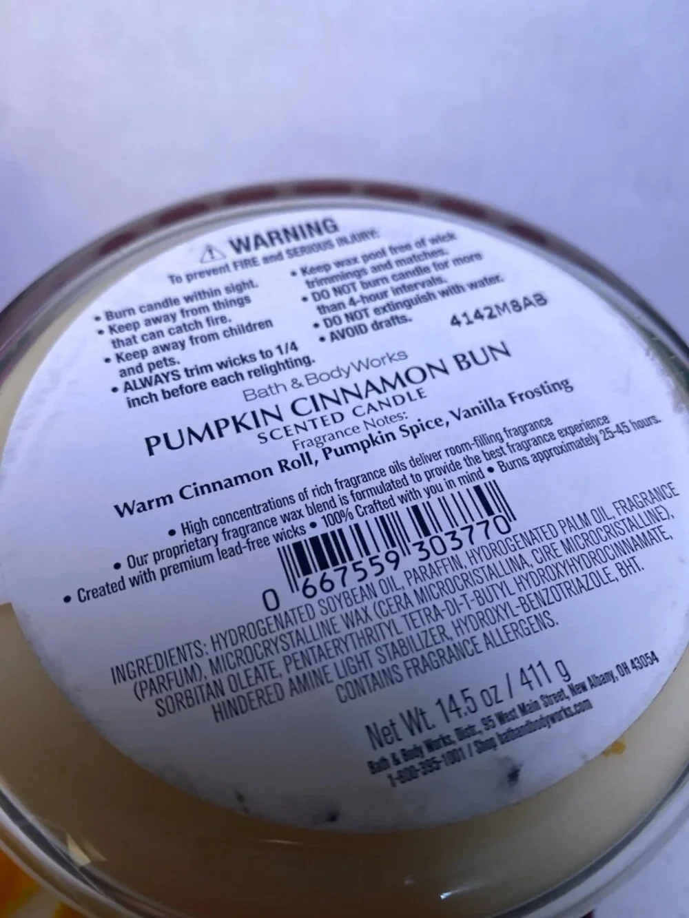 “Pumpkin Cinnamon Bun” & “Radiant Red Maple” BBW  3 Wick Candles- NOT NEW